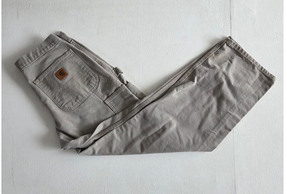 Carhartt B11 DES Duck Canvas Carpenter Work Pants 31x30 Loose Original Fit Tan